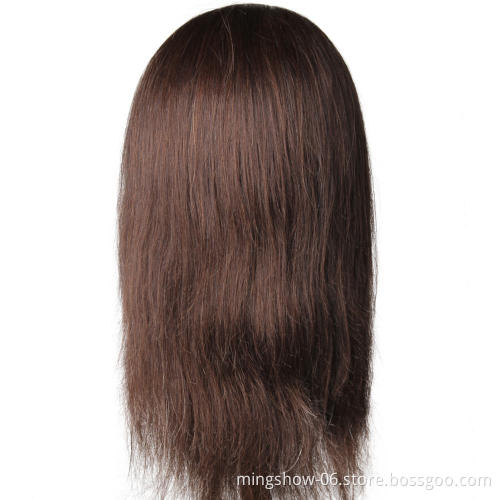 Fast delivery wig stand mannequin head with hair, beautiful wholesale cosmetology mannequin heads